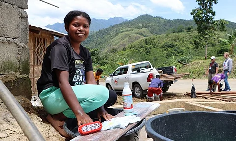 Yang-yang Subay says the ICRC’s water project has helped them access clean water and enjoy better health.