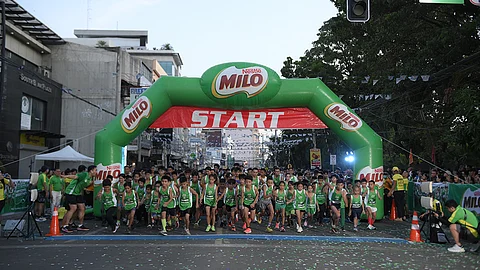 CAGAYAN DE ORO. More than 9,300 runners hit the roads of Cagayan de Oro in this year's final leg of the Milo Marathon, which returned after a three-year hiatus.