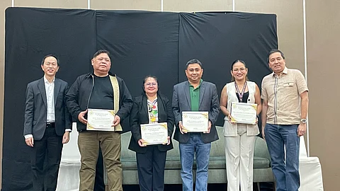 From left: Cebu Chamber of Commerce Industry Charles Kenneth Co, Cebu City Councilor Noel Eleuterio Wenceslao, City Assessor Maria Theresa Ceballos-Rosell, Cebu City Budget Officer Lawyer Jerone Castillo, Lawyer Maru Salvatierra, who acted as forum moderator, and CCCI Vice President Benny Que.