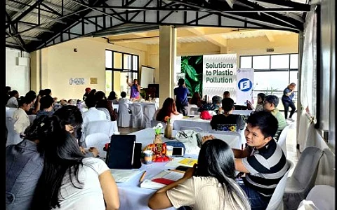 ECO WARRIORS. Students of the University of Baguio attend the city government-initiated eco-consciousness and sustainability lecture for college student-leaders last September. Members of the city’s Climate Change Council has been going to major universities in the city since last July to drum up environment protection and preservation and get inputs on how the youth can contribute to the worldwide initiative.