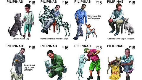 Dogs in Philippine history featured in PHLPost stamps