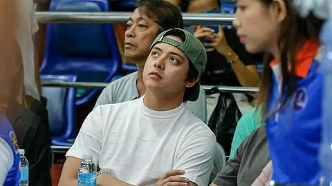TACLOBAN. Actor Daniel Padilla attends the final game during the Season 2 of the Eastern Visayas Collegiate Athletic Association in Tacloban City on November 12, 2023.