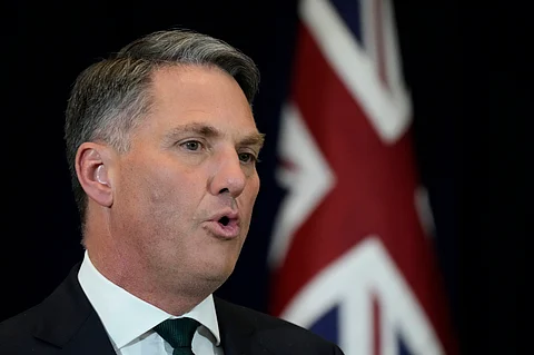Australian Deputy Prime Minister and Minister for Defence Richard Marles, speaks during a news conference with Secretary of State Antony Blinken, Secretary of Defense Lloyd Austin, Australian Foreign Minister Penny Wong on the outcome of this year's ministerial meeting at the State Department, Tuesday, Dec. 6, 2022, in Washington. Marles said Thursday, Dec. 21, 2023, that his government will send 11 military personnel to support a U.S.-led mission to protect cargo shipping in the Red Sea but will not send a warship or plane.