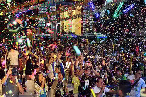 Torotot Festival at the City Hall of Davao grounds in 2017. Davao City has since banned the sale and use of firecrackers in the city over the rising number of firecracker-related incidents since 2001.