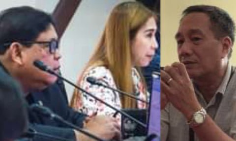 Photos of Councilor Noel Wenceslao with Councilor Joy Pesquera (City Council
photo) and former city administrator Nigel Paul
Villarete (SunStar photo)