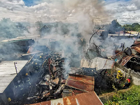 Bucana fire injures 2
