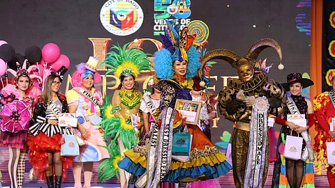 The winning costumes for the individual and office categories at the Bago City LGU Employees Day 2024, Feb. 14.
