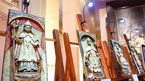 PULPITO: Kini ang kahoy nga panel sa pulpito sa Nuestra Señora del Patrocinio de Maria Santisima Parish Church sa lungsod sa Boljoon nga “gikawat” ug napalit sa usa ka kolektor apan gidonar sa naulahi sa National Museum of the Philippines (NMP).