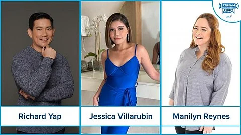 The anti-piracy videos starring Manilyn, Richard, and Jessica can also be seen across GMA Regional TV and GMA's international channels. GMA Network