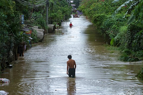 FLOODED JADE VALLEY. Jade Valley Subdivision in Brgy. Tigatto, Buhangin District, Davao City was heavily flooded on February 1, 2024, following the heavy rains brought about by the trough of LPA the previous day.