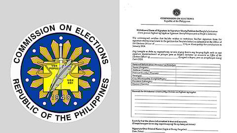 Pirma shrugs off intro of Comelec withdrawal form