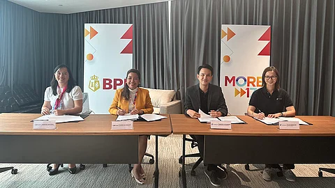 MANILA. (From left) BPI Business Banking’s Maricris San Diego, Marketing Head, Rhodora “Gac” Pagulayan, Distribution Head; FundSpace’s Martin Luchangco, Entrepreneur-in-Residence and Alisa Bermudez, Venture Builder.