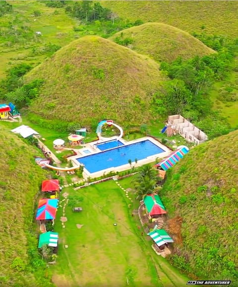 A video of the resort inside the Chocolate Hills in Bohol went viral on social media.