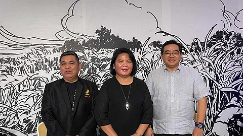 From left, NCCA Executive Director Oscar Casaysay, NCCA Deputy Executive Director Marichu Tellano and Cultural Center of the Philippines Vice President and Artistic Director Dennis Marasigan.