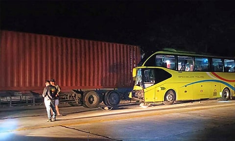 Bus conductor dies, 22 hurt in road crash