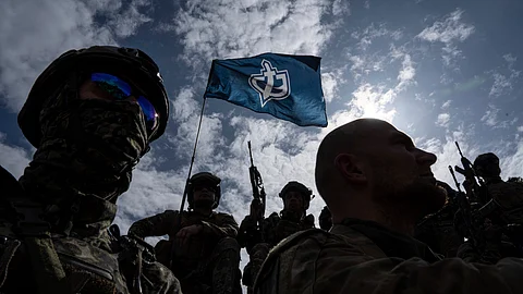 FIGHTERS of Russian Volunteer Corps in Sumy region, Ukraine, on May 24, 2023. /