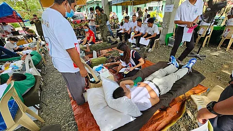 ILOILO. 6th Regional Community Defense Group collected 1,444 blood bags during a blood donation drive on March 9, 2024.