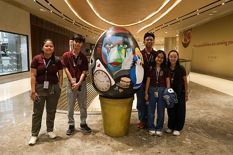 NUSTAR celebrates tradition with larger-than-life Easter eggs.