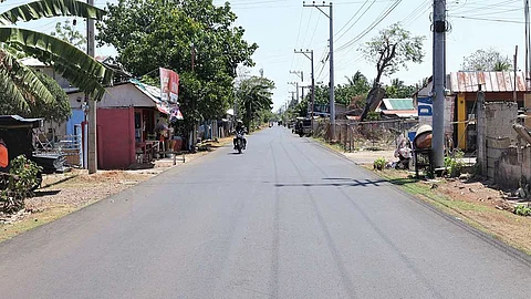 ROAD IMPROVEMENT PROJECT. This undated photo shows a section of the road on Olango Island freshly covered in asphalt. The Department of Public Works and Highways in Central Visayas started the road improvement project in February 2024, and it aims for completion ahead of its self-imposed July 2024 deadline.