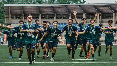 PALARO-BOUND. The Davao Region Athletic Association (Davraa) Meet 2024 secondary boys football champion team Davao del Norte Pioneers, who won their first regional title, will compete in their first Palarong Pambansa in Cebu City.