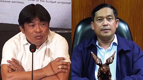 Second District Board Member Orly Amit (left), suspended Davao del Norte Governor Edwin Jubahib (right)