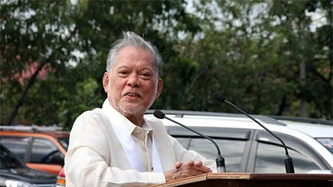 Former senator and human rights advocate Rene Saguisag