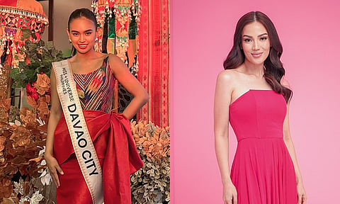 Miss Universe Philippines (MUPH) 2024 Davao representatives Maria Isabel Pelayo (left) and Johanna Puyod Yulo (right).