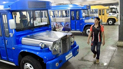 Modernized jeepneys of the Philippine Black Hawk Auto Corporation.  