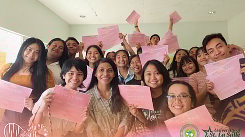 It Ends With Me participants together with project lead Loren Laguda