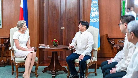MANILA. President Ferdinand Marcos Jr. (right) and Her Majesty Queen Máxima of the Netherlands in Malacanang.