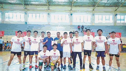 VICTORIOUS: USPF dominated the Salazar Skyblazers to capture the Under-20 title in the CYBL tourney. / Contributed