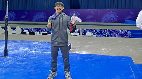 QUADRUPLE GOLD MEDALIST. Carlos Yulo of the Philippines secures four gold medals at the 11th Senior Men's Artistic Gymnastics Asian Championships in Tashkent, Uzbekistan.