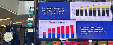 ENERGY SECURITY. During the “Good Design. Good Business Summit” of the Cebu Business Months 2024, Ronaldo Ramos, chief operating officer of the AboitizPower Thermal Business Group stresses the critical importance of energy security, especially to a fast growing economy of Cebu.