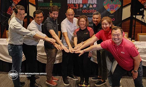 THE WIN. Davao City hosts the Press Launching of the highly anticipated 2024 IRONMAN 70.3 Davao with the Sunrise Events and the event presenting sponsor AboitizPower, IRONKIDS Davao title sponsor RLC Residences, Gwapa Dabawenya title sponsor 2GO and official electrolyte sponsor Ion+ Advanced Electrolyte Drink on Tuesday, June 25. This will be the fourth edition of the city’s hosting of the biggest sports competition in the country.