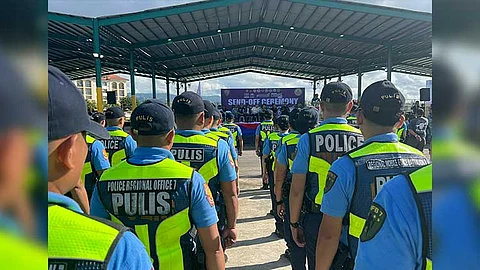 Mga security personnel sa Palaro gipakatap na