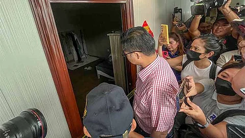 MANILA. Senator Sherwin Gatchalian inspects the Lucky South 99 compound in Porac, Pampanga on Monday, June 24, 2024.