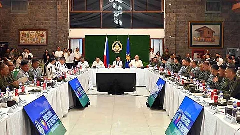 MANILA. The AFP Command Conference in Camp Aguinaldo that was led by President Ferdinand Marcos Jr. on July 4, 2024.