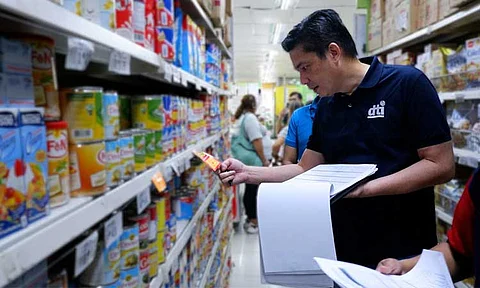PRICE FREEZE. The DTI has mobilized price monitoring teams to ensure the enforcement and compliance to a 60-day price freeze in areas under a state of calamity due to the effects of Typhoon Carina. (Photo courtesy of DTI)