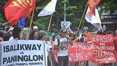 Police justify playing loud music during rally as a way to ‘celebrate’