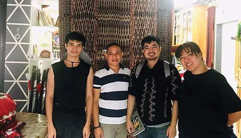 Filmmaker KL Carpio, Comm. Reden Ulo of NCCA, Folklorist Karl Gaverza and Teacher Maita Rue.