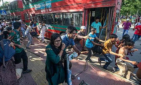 Violent clashes over quota system in government jobs leave scores injured in Bangladesh