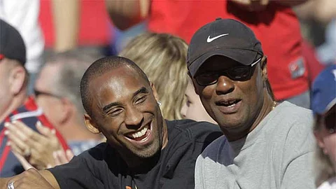 NBA Legend Kobe Bryant (left) with his father, Joe "Jellybean" Bryant.