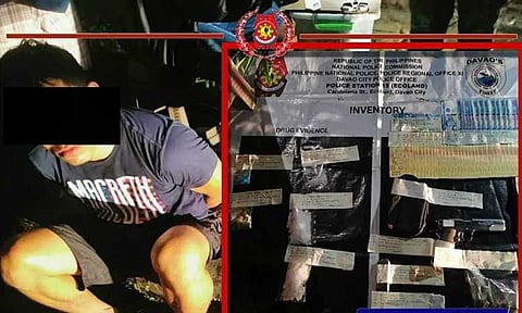 A man was arrested for allegedly possessing illegal drugs worth over P700,000 in Davao City.
