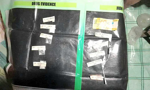 SEIZED DRUGS. The PDEA arrested three suspects and seized some P81,600 worth of suspected shabu during an anti-illegal drugs operation in Purok 6, Barangay Roosevelt, Dinalupihan town in Bataan on July 7. (Photo courtesy of PDEA)