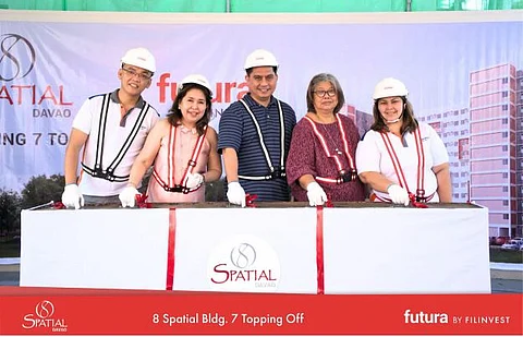From left: Alan Barquilla, Vice President - Regional Sales Development Head; Mrs. Gloria Maria D. Coronel, JV Partner; Mr. Edward Thomas V. Bernas, Senior Vice President & Assistant Residential Business Unit