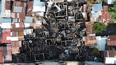 Kapin sa P1.3M danyos sa sunog; 30 ka balay naugdaw