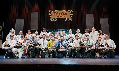 The 21st Ten Accomplished Youth Organizations (TAYO) Awards Finalists posing with their trophies