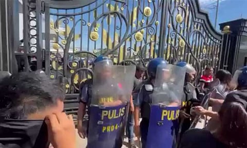 Brigadier General Nicolas Torre III, Director of Police Regional Office (Davao Region), forcibly opened Gate 1 of the KOJC Compound on Monday morning, September 2, 2024, after issuing a threat to destroy the gate.