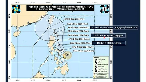 Bagyong ‘Enteng’ mi-landfall
