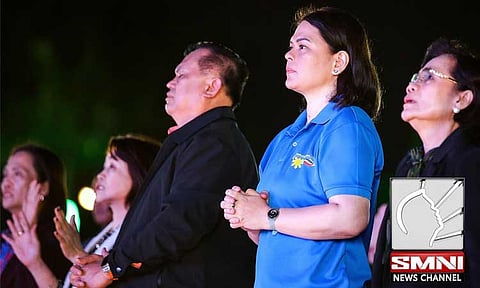 Vice President Sara Duterte joined the Kingdom of Jesus Christ (KOJC) members in celebrating their anniversary on Sunday night, September 1, 2024.